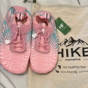 HIKE Footwear Pink and Teal Barefoot Shoes
